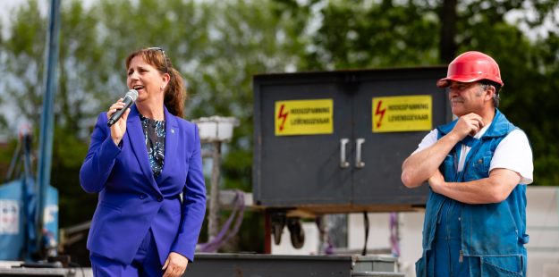 Speech wethouder tijdens officiële starthandeling bouw Voorlei