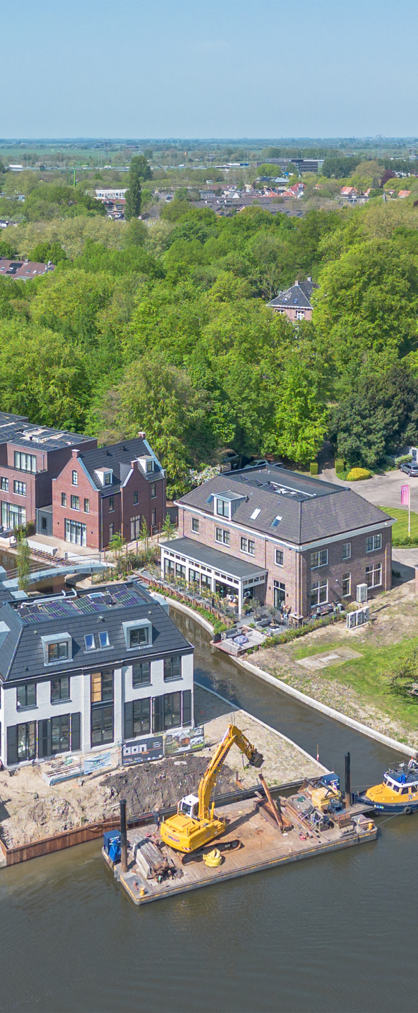 Breukelen Vechtvoorde dronefoto plangebied.