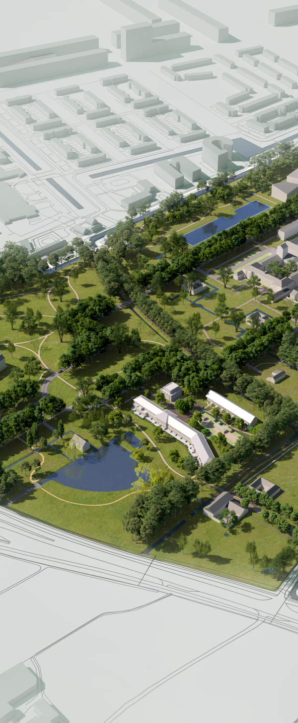 Vogelvluchtimpressie Voorlei Leidschendam