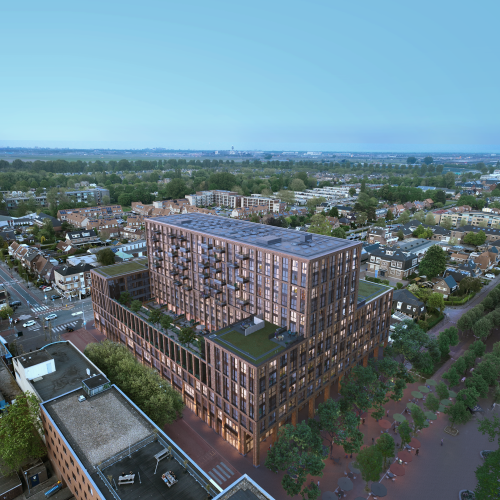 Gebouw SEM Hoofddorp vogelvlucht