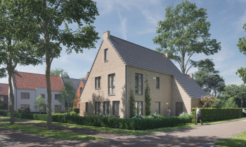 Vooraanzicht woning in Het Lint