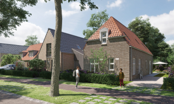 Vooraanzicht ruime woning in Het Lint
