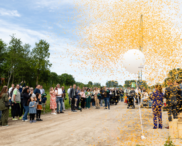 Officiële starthandeling bouw woningen Landgoed Voorlei