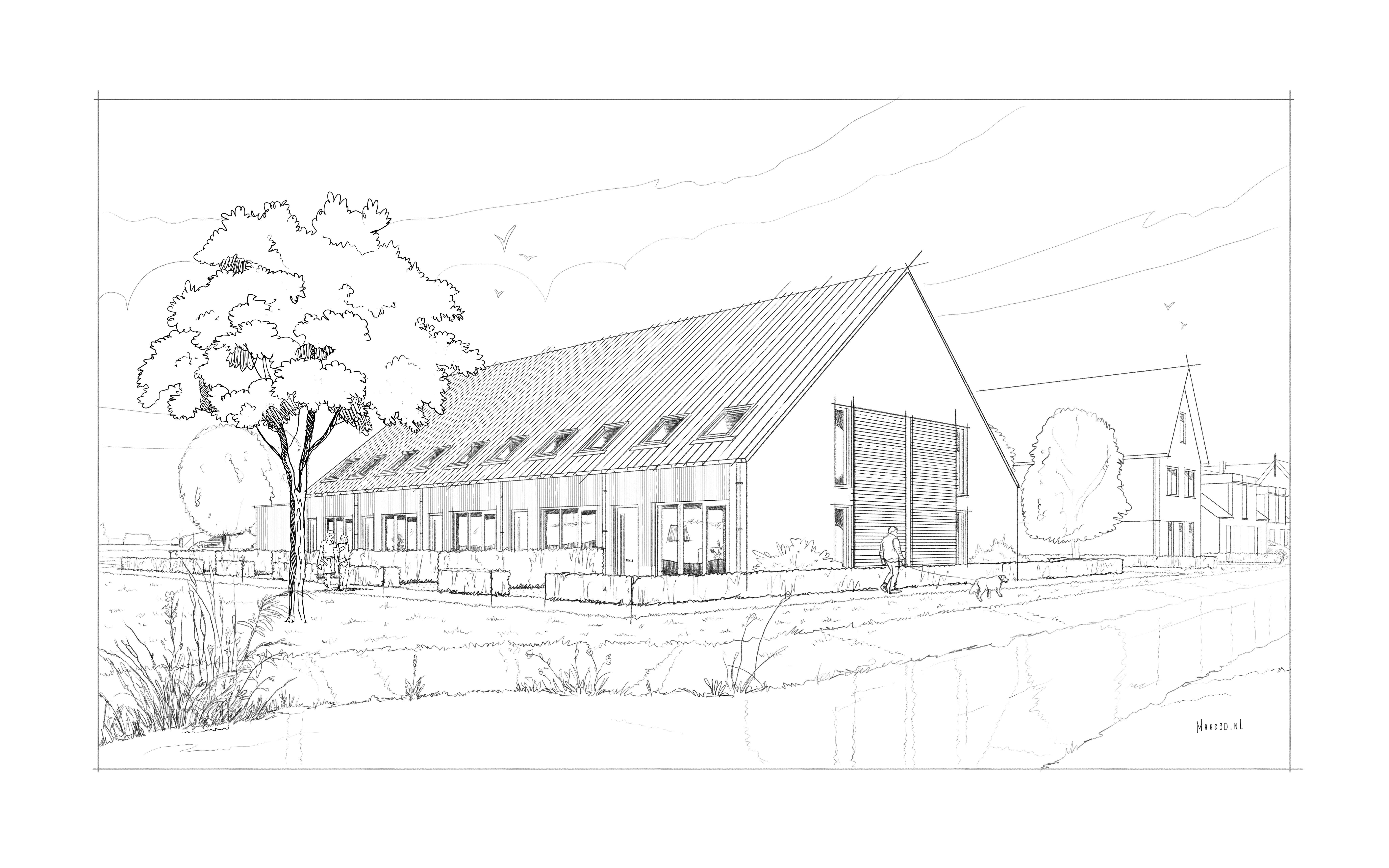 Rug-aan-rug-woning Op Zuid in Zetten