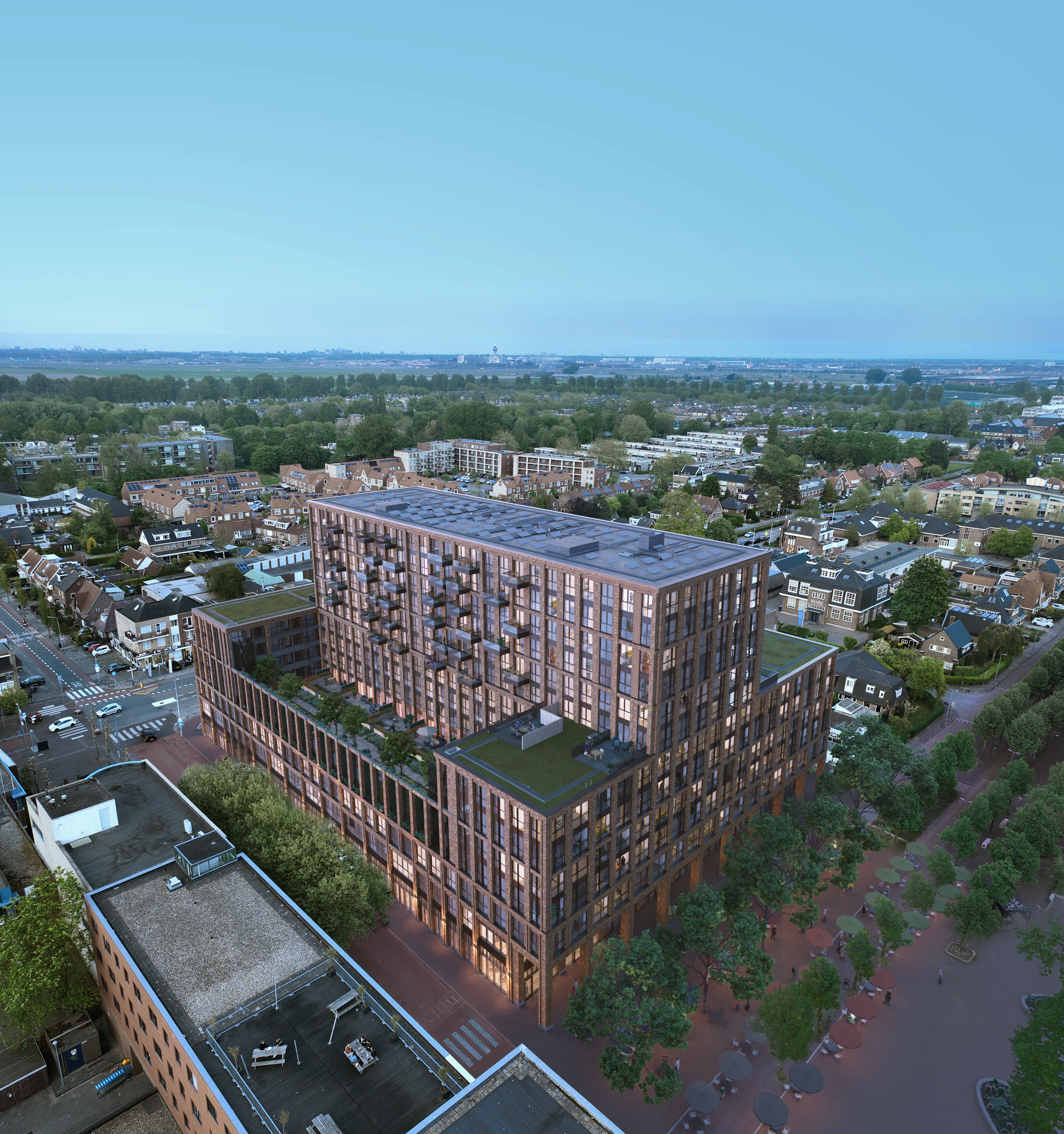 Gebouw SEM Hoofddorp vogelvlucht