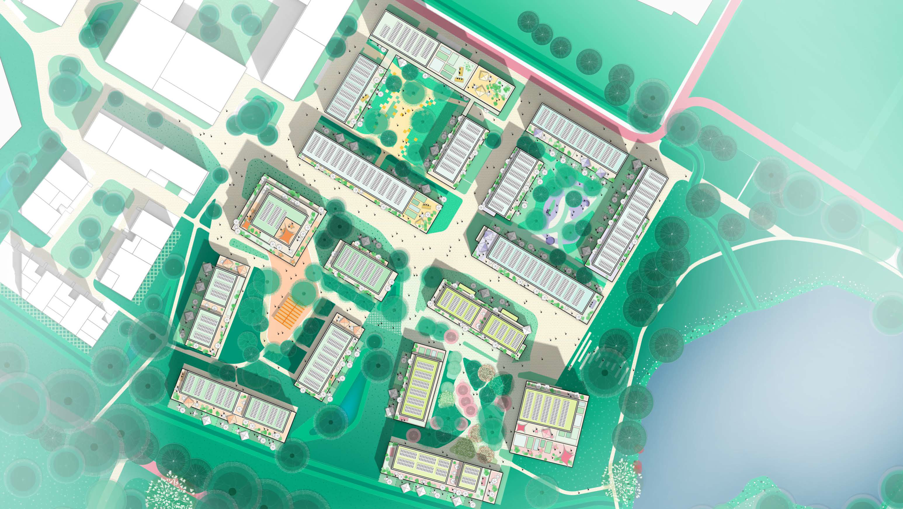 Nijmegen The Woods impressie plankaart